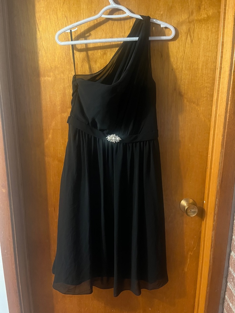 Woman’s Bari Jay Black Dress with Crystal Accent 8